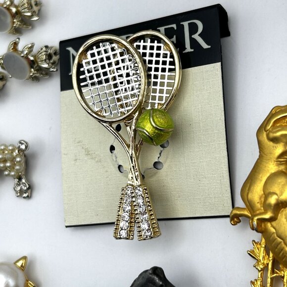 Vintage & Modern Brooch 14 Piece Lot Celestial Animal Rhinestone Enamel Napier - Picture 9 of 12